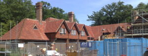 Listed building tiled roof