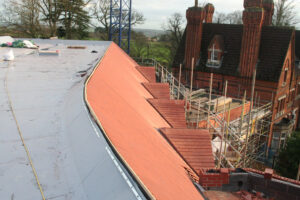 Care home with flat roof