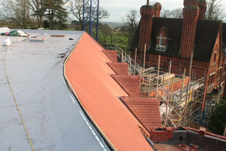 Care home with flat roof