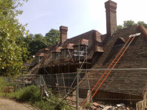 Tiled roof listed property
