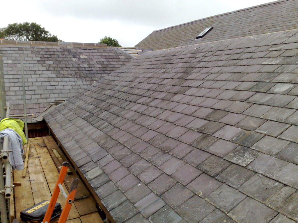Traditional slate roof