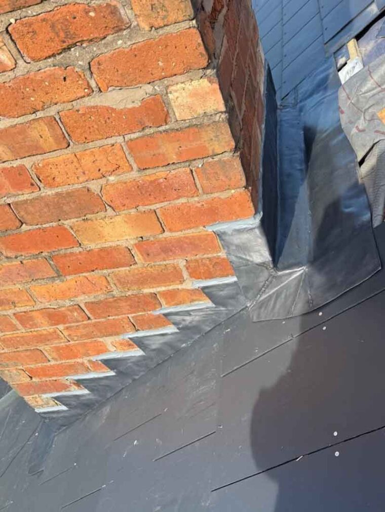 Lead chimney welding