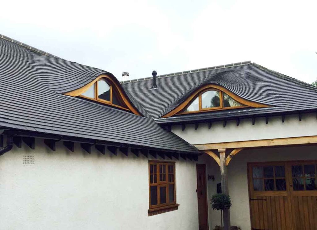 Tile roof eyebrows detail