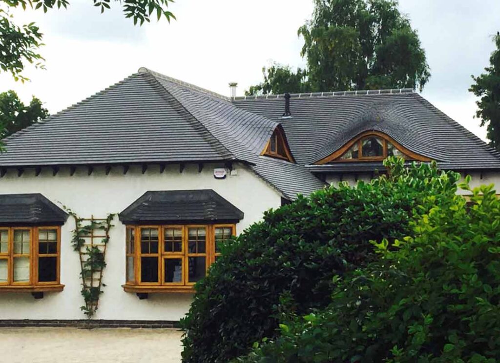 Tile roof eyebrows detail