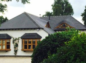 Tile roof eyebrows detail