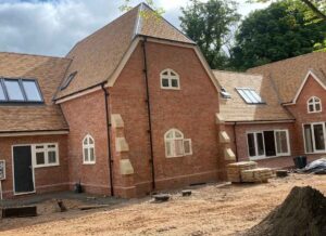 Large building tiled roof