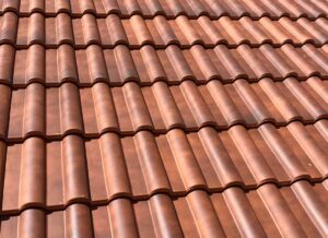 Clay roof tiles